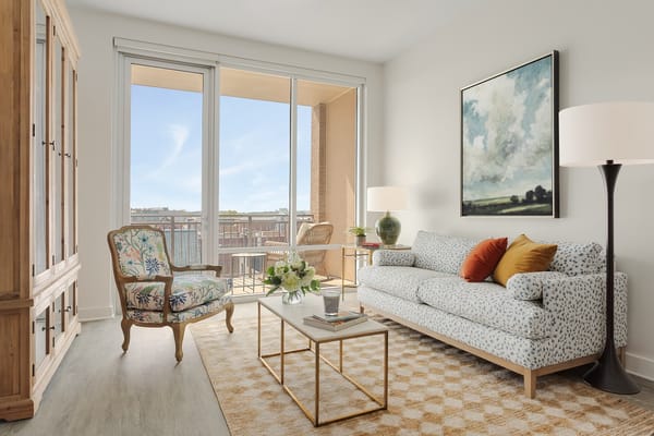 Bright interior of a welcoming living space