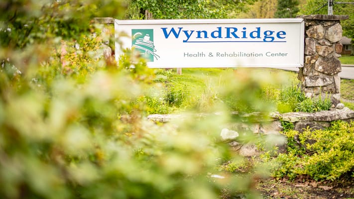 Sign for Wyndridge Health and Rehabilitation Center