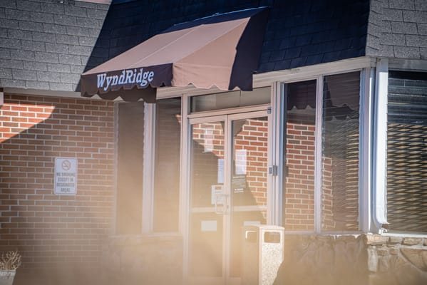 Entrance of Wyndridge Health and Rehabilitation Center