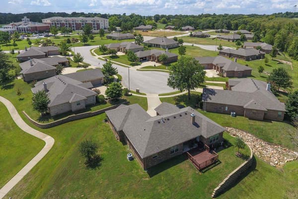 Aerial view of Meadow Lake Assisted Living Community campus