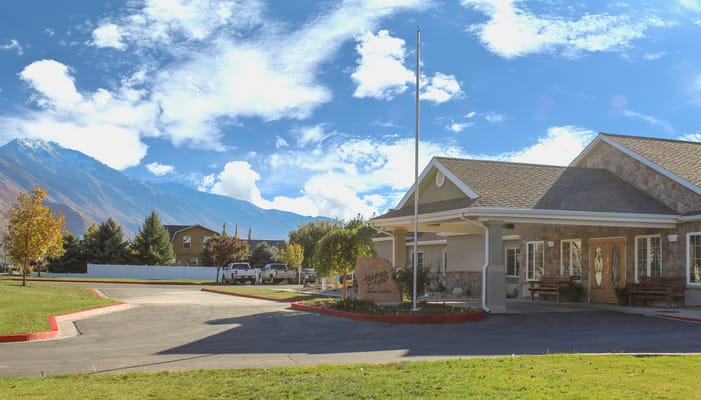 Exterior view of Hearthstone Manor Assisted Living facility