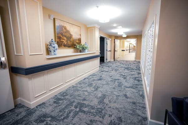 Interior hallway showcasing a peaceful environment