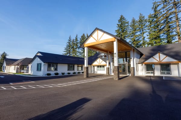 Exterior view of Lacamas Heights Memory Care facility