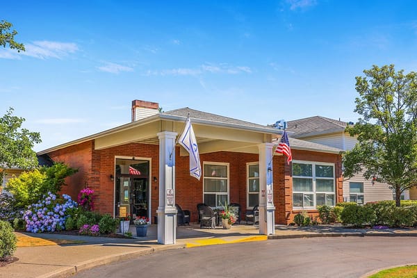 Exterior view of White River Assisted Living entrance