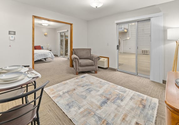 Cozy interior view of a private living space
