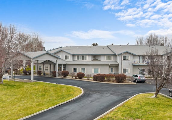 Exterior view of Hearthstone Senior Living facility