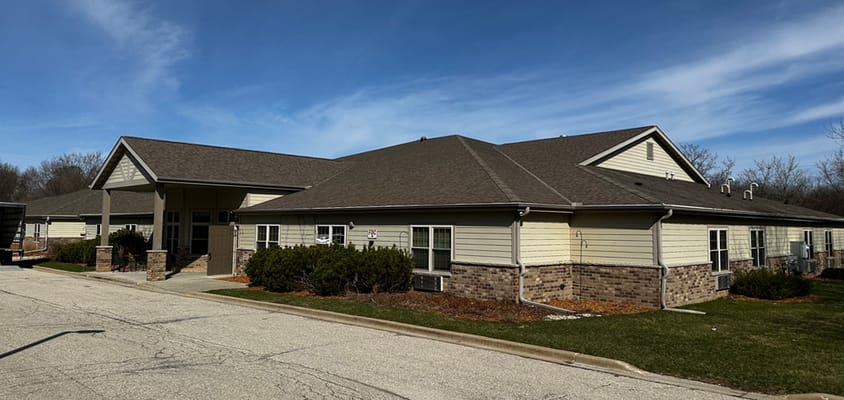 Exterior view of the assisted living facility