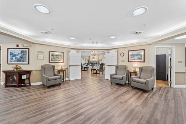 Interior common area with seating and decor