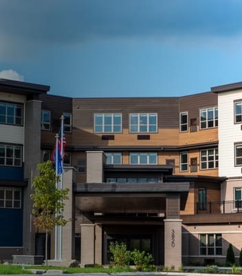 Front exterior view of Cardinal View Senior Living facility