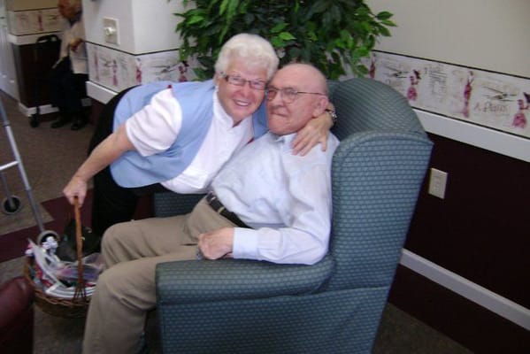 Residents enjoying companionship in a common area