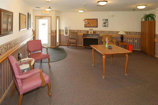 Interior common area with seating and decor