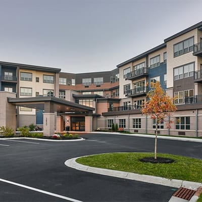 Exterior view of Cardinal View Senior Living building
