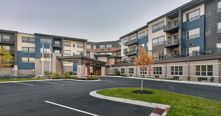Exterior photo of Cardinal View Senior Living building