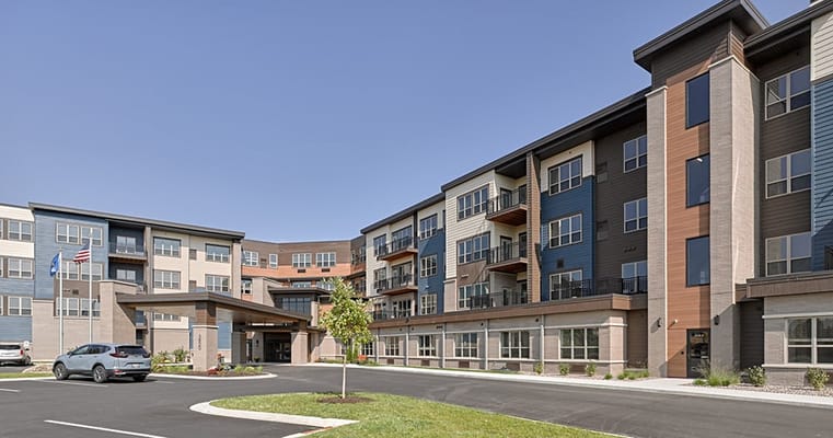 Exterior view of Cardinal View Senior Living facility