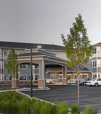 Exterior view of Reena Senior Living facility