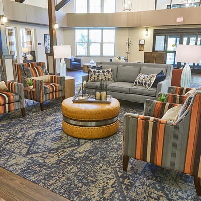 Interior common area with seating and decor