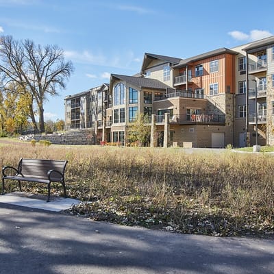 Exterior view of Eagle Point Senior Living facility