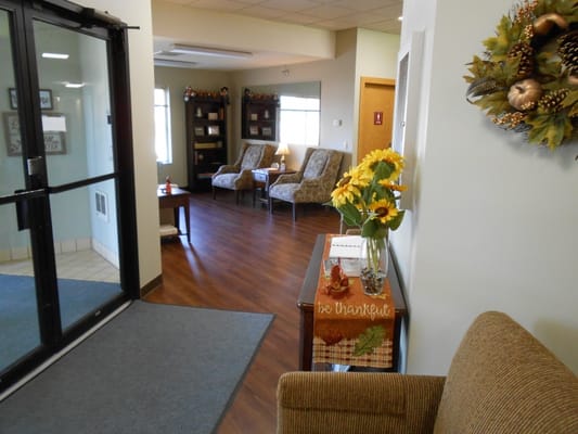 Welcoming common area with comfortable seating