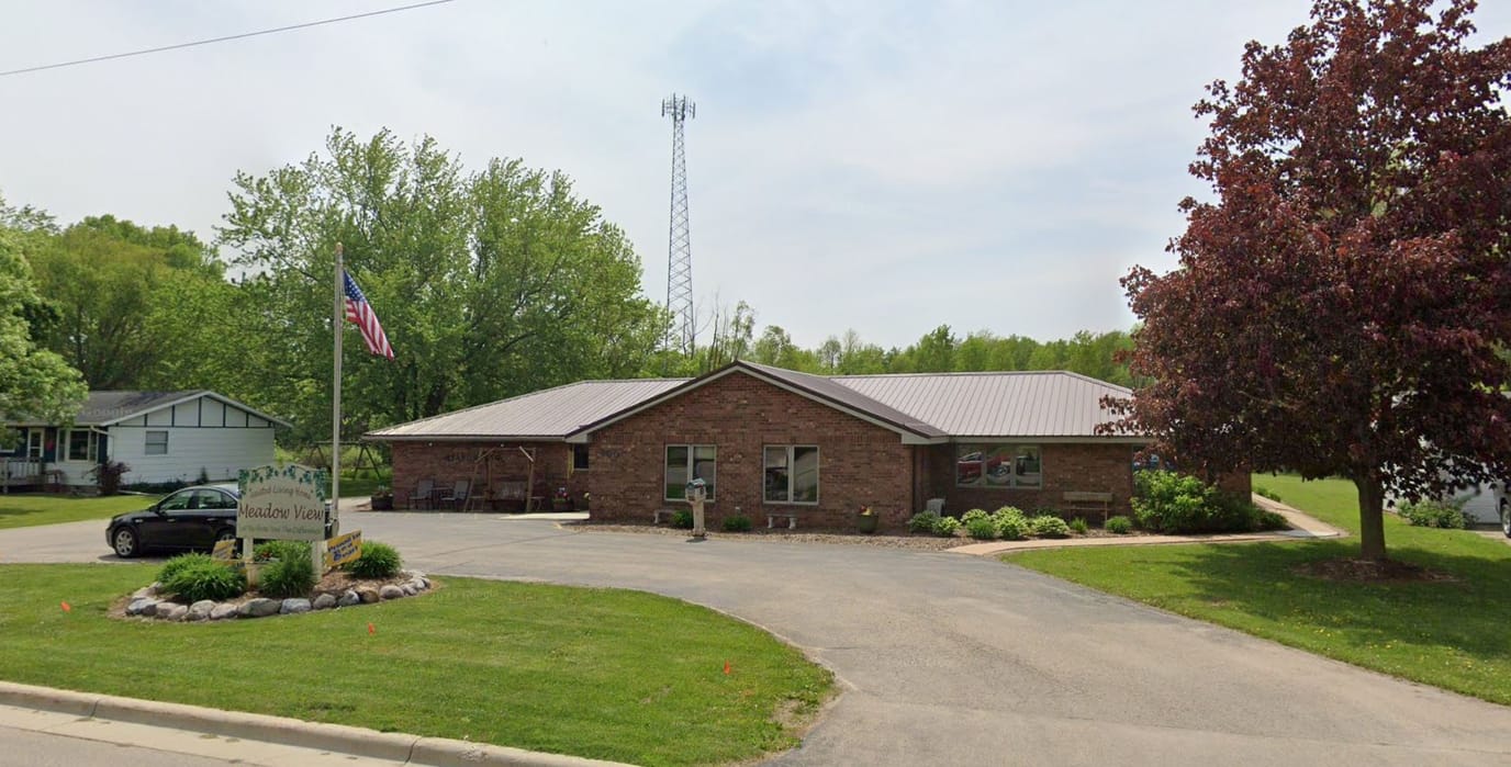 Exterior view of Meadow View Assisted Living facility