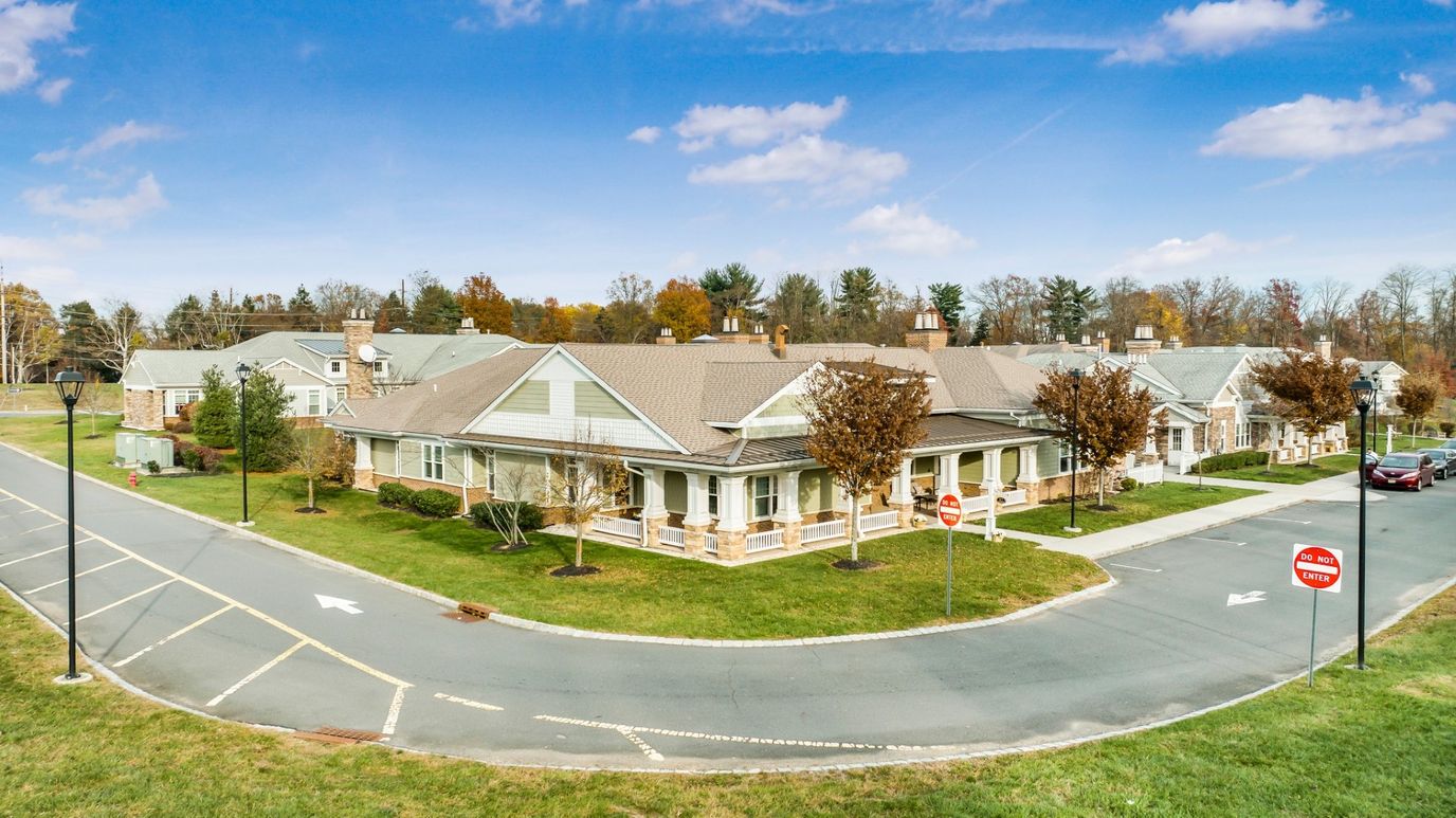 Aerial view of The Meadows at Lawrence facility