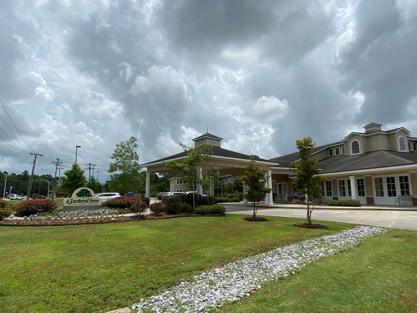 Exterior view of Garden View Assisted Living facility