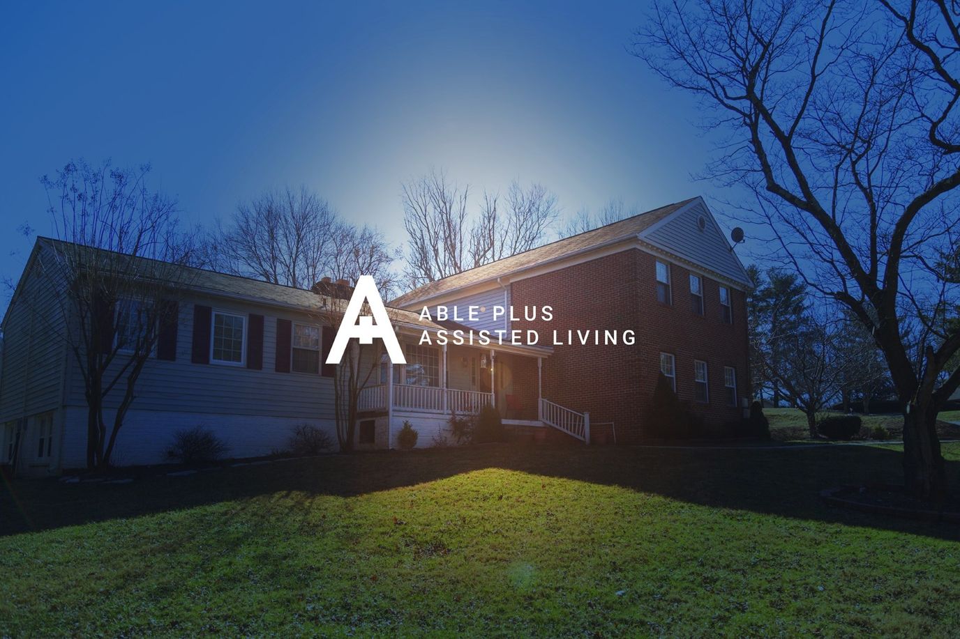 Exterior view of Able Plus Assisted Living building