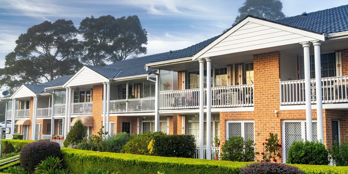 Exterior view of the retirement village apartments