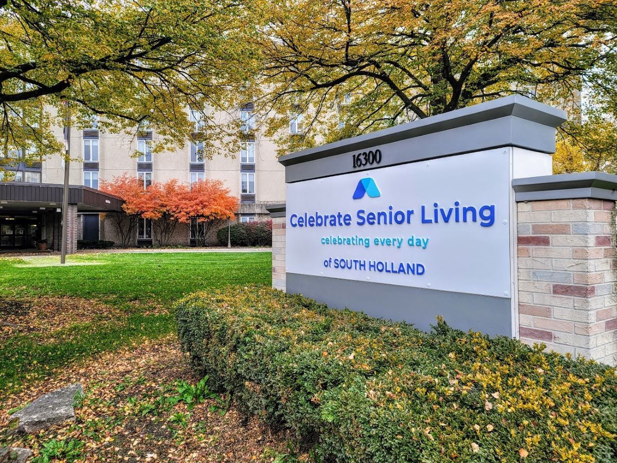 Exterior sign for Celebrate Senior Living facility