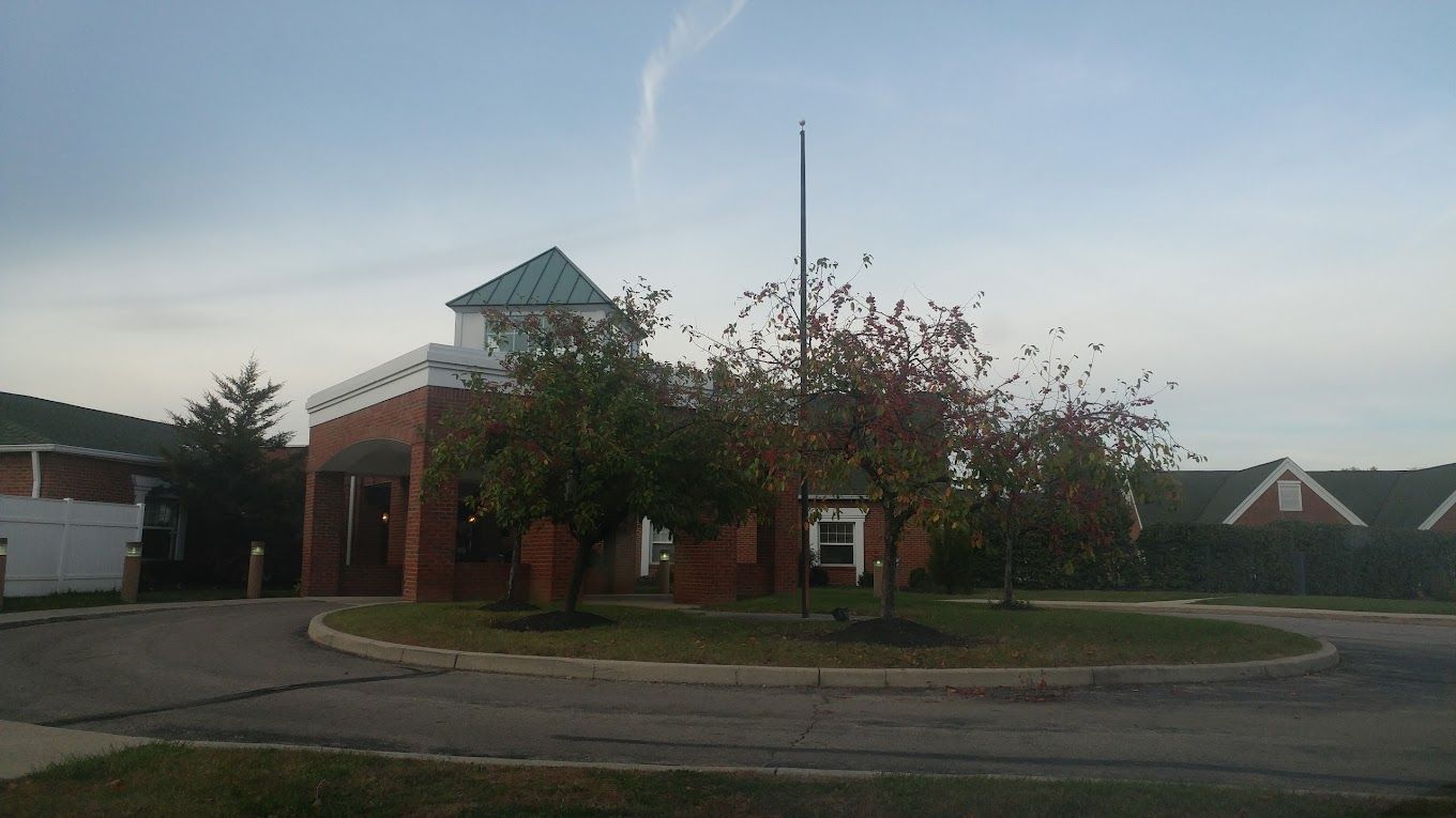 Exterior view of the Columbus Alzheimer Care Center entrance