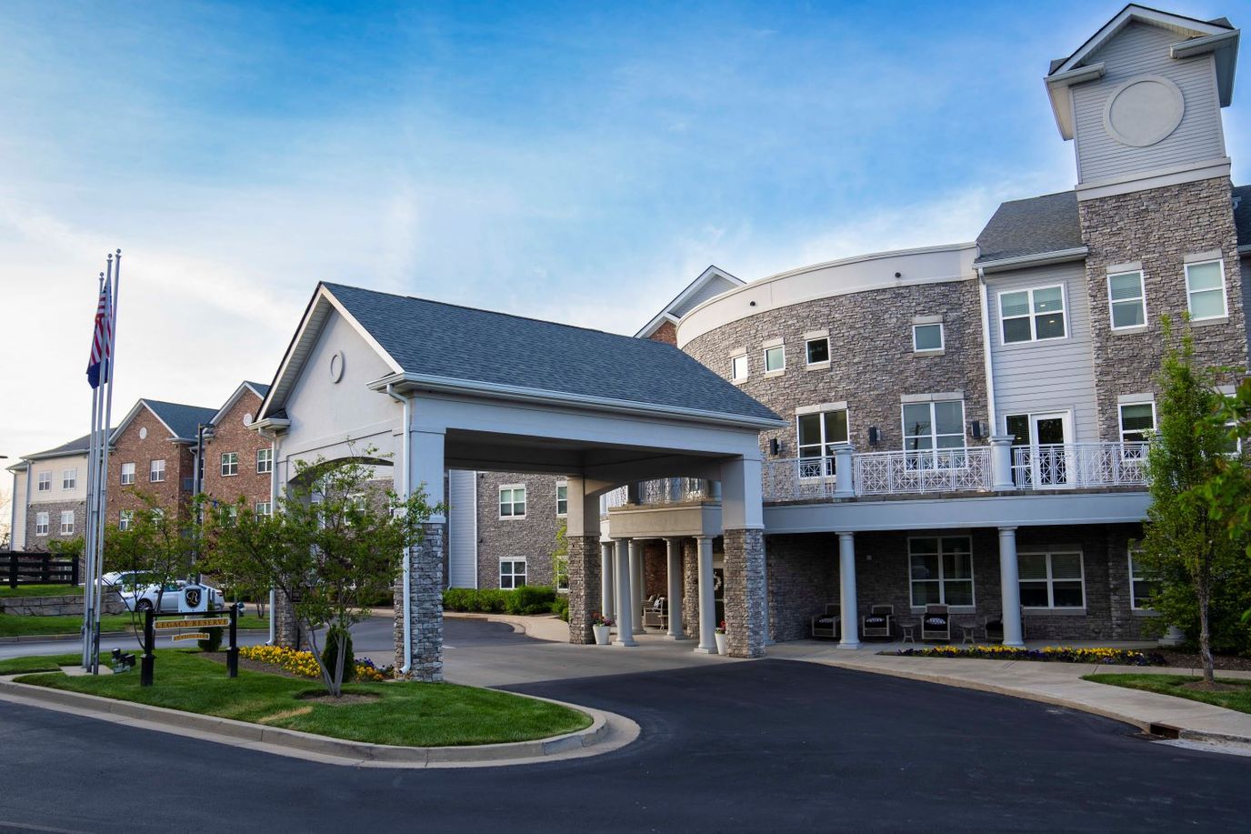 Entrance of Legacy Reserve at Fritz Farm with landscaping