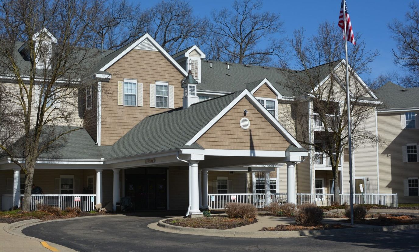 Exterior view of Baldwin House Senior Living building