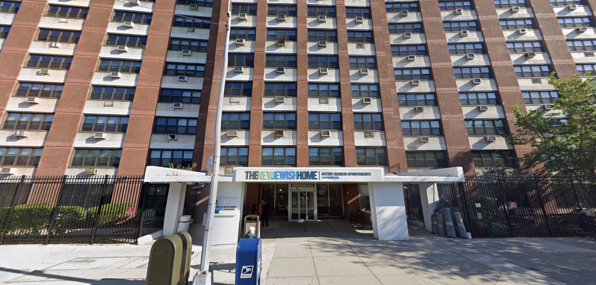 Exterior view of the senior apartments building