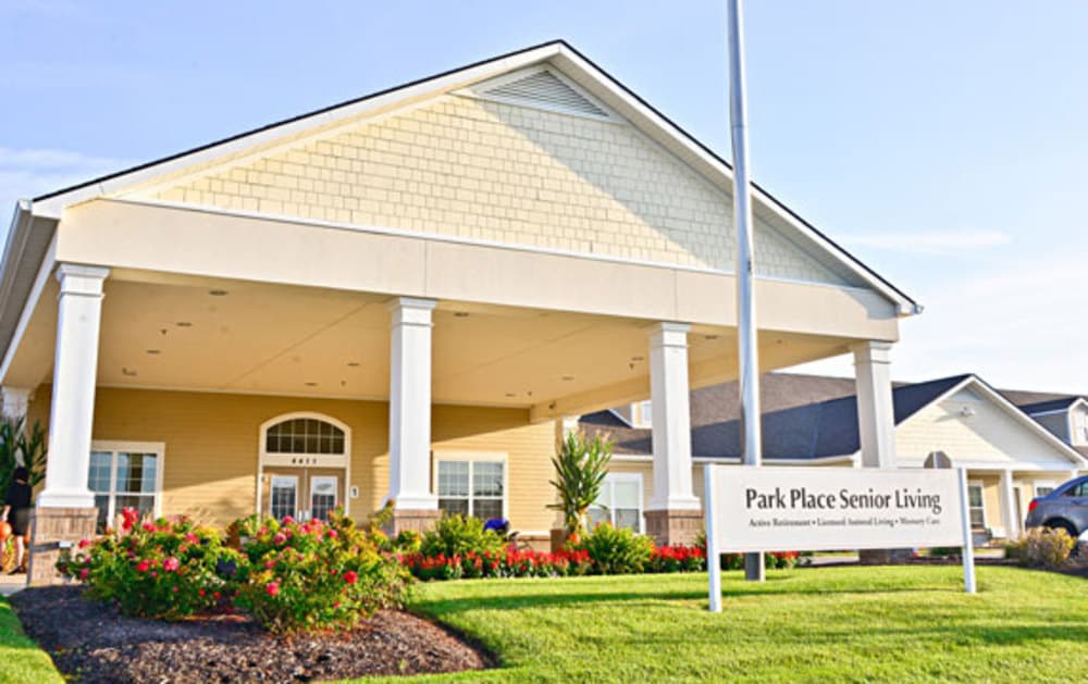 Exterior view of Park Place Senior Living building