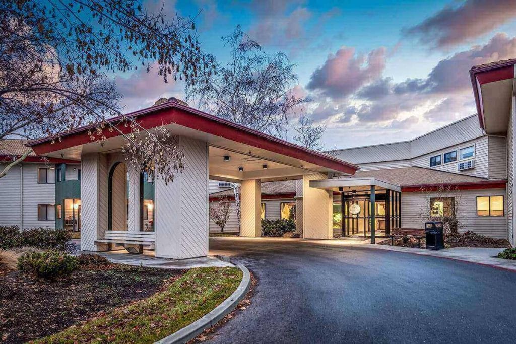 Exterior view of Arbor Village at Hillcrest entrance
