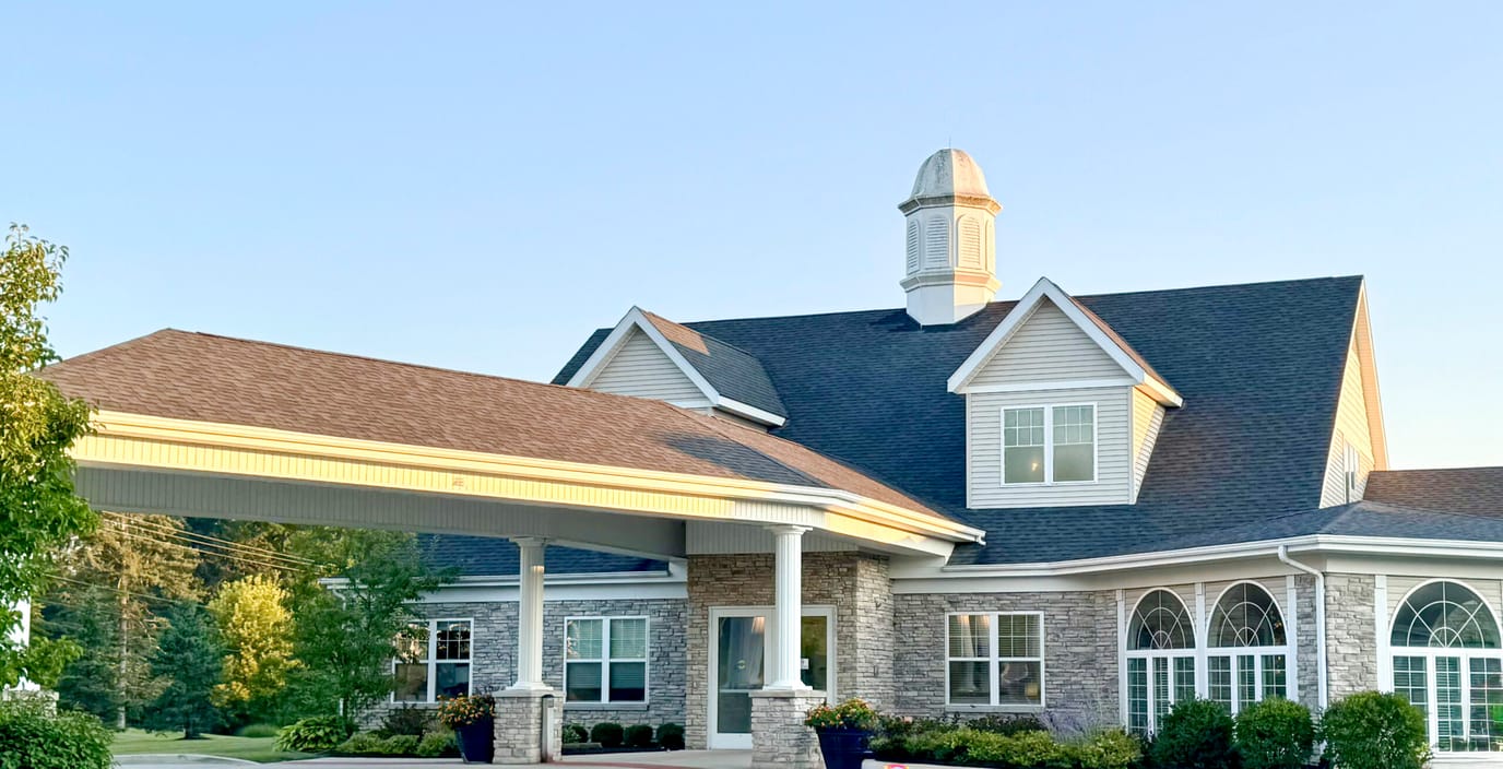 Exterior view of the Sage Bluff Health & Rehab Center
