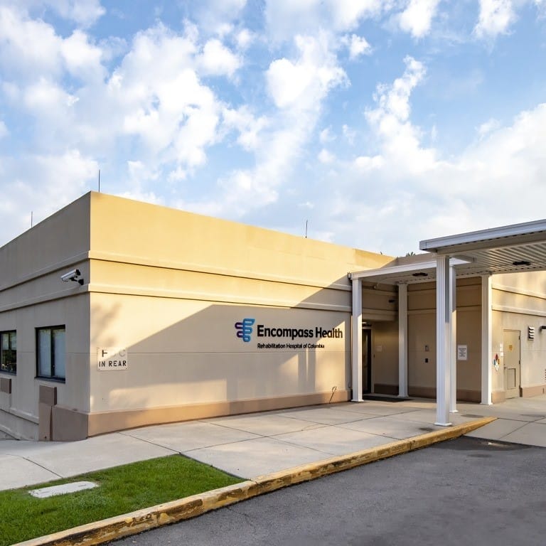 Exterior view of Encompass Health Rehabilitation Hospital