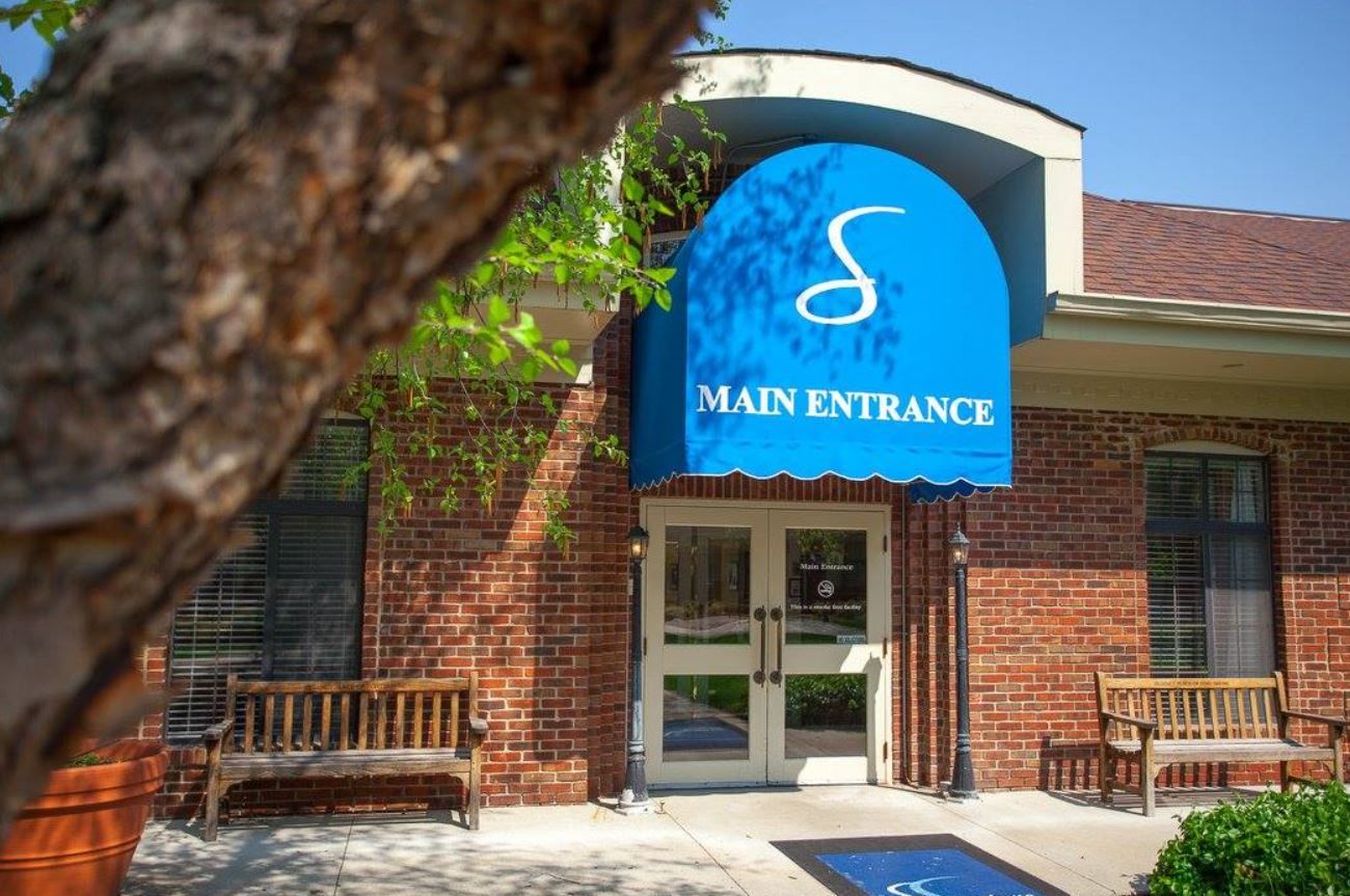 Main entrance sign at the facility