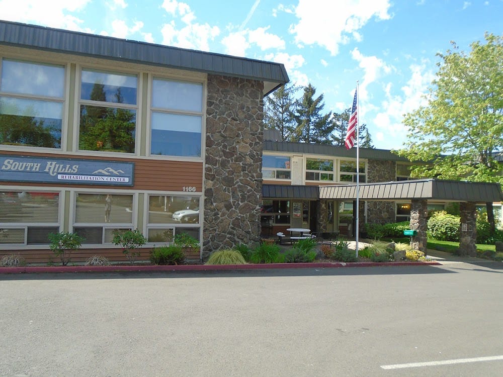 Exterior view of South Hills Rehabilitation Center