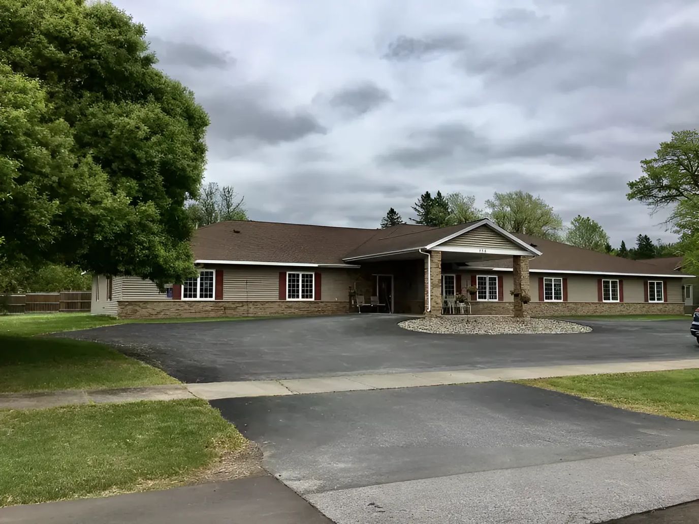 Exterior view of Scandia Senior Care facility