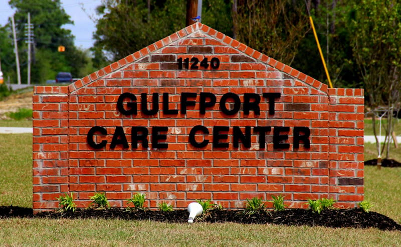 Exterior sign of Gulfport Care Center