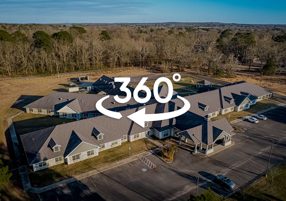 Aerial view of Arbor Oaks Healthcare facility