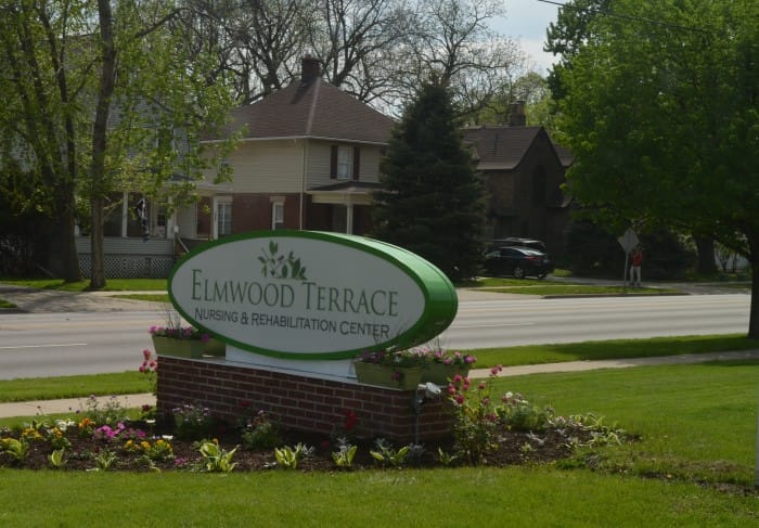 Sign for Elmwood Terrace Nursing and Rehabilitation Center