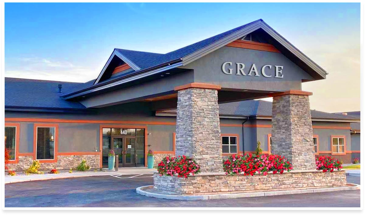 Exterior view of Grace Assisted Living facility