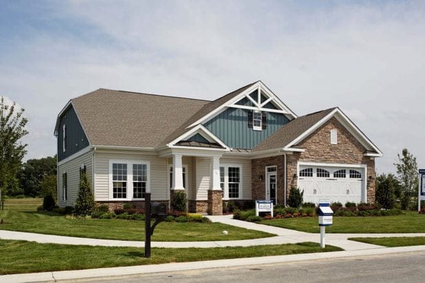 Exterior view of a residential-style facility building