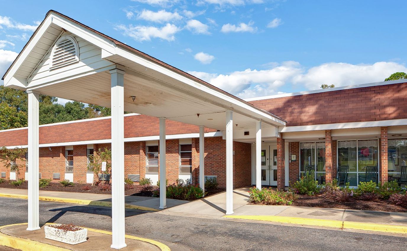 Exterior view of PruittHealth Augusta entrance.