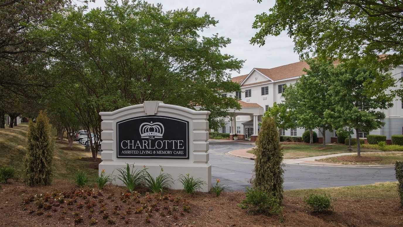 Exterior view of The Charlotte Assisted Living facility