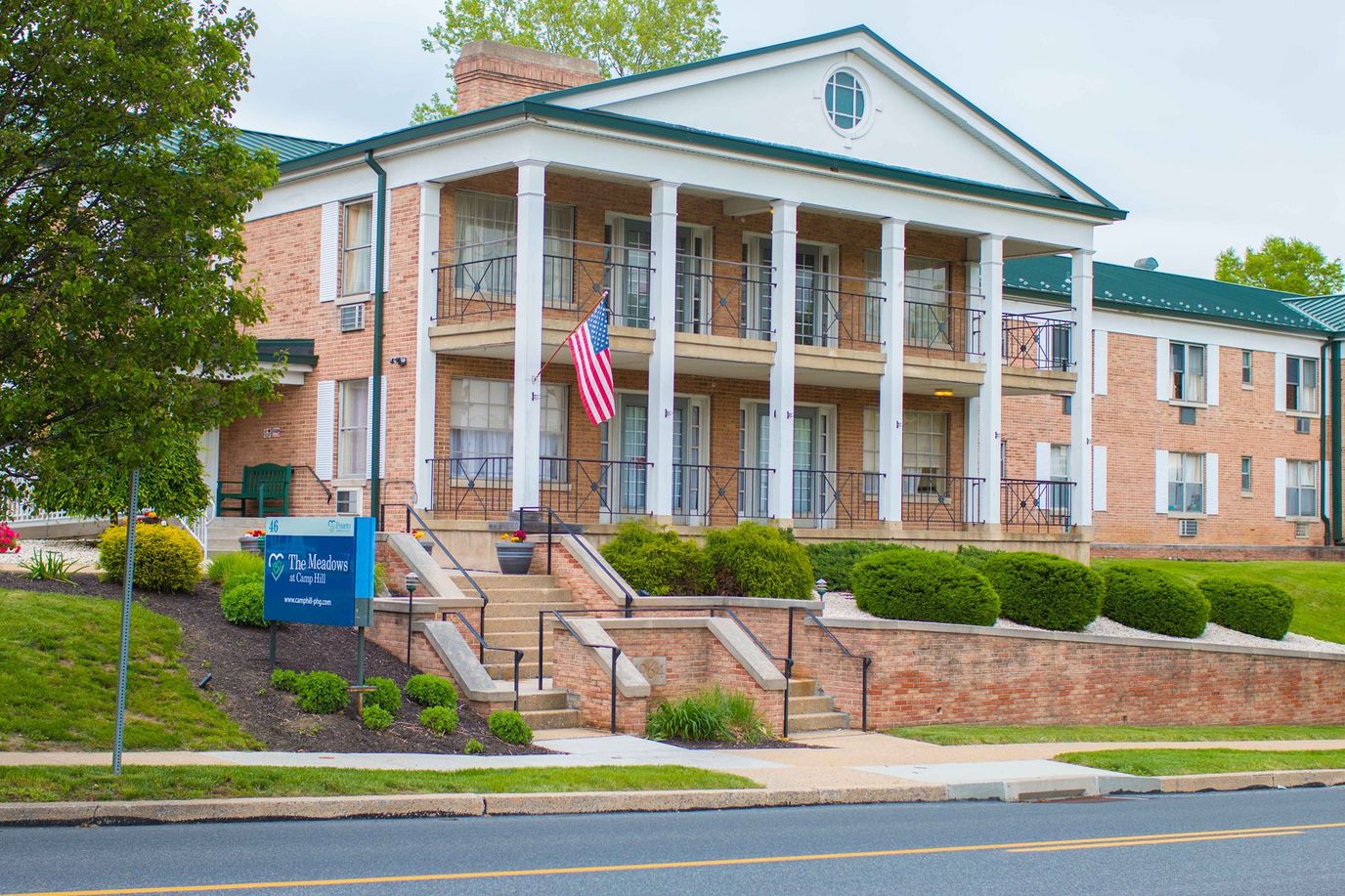 Exterior view of The Gardens at Camp Hill facility