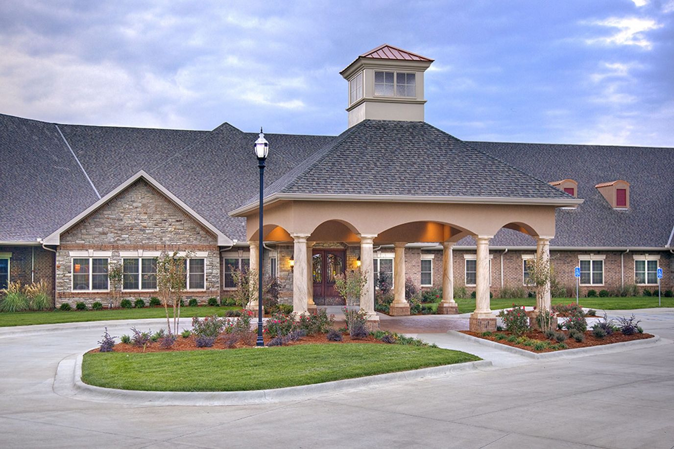 Entrance of The Maples Health & Rehabilitation facility