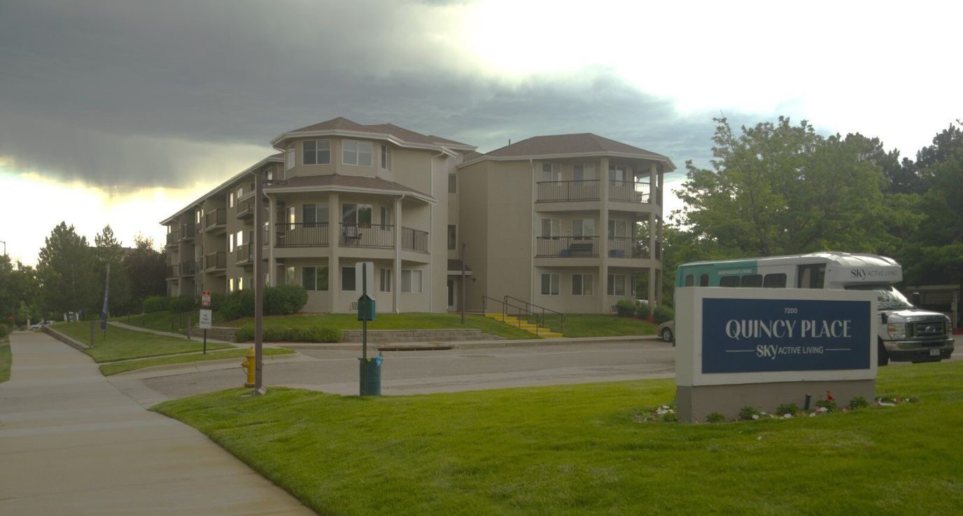 Exterior view of Quincy Place assisted living facility