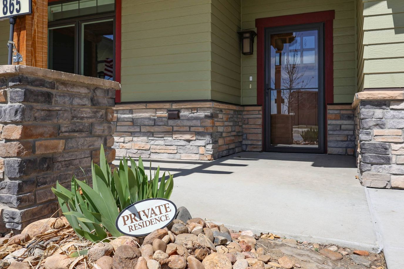 Front entrance of a private residence